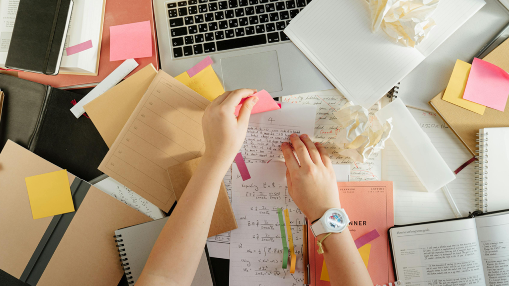 Cluttered workspace